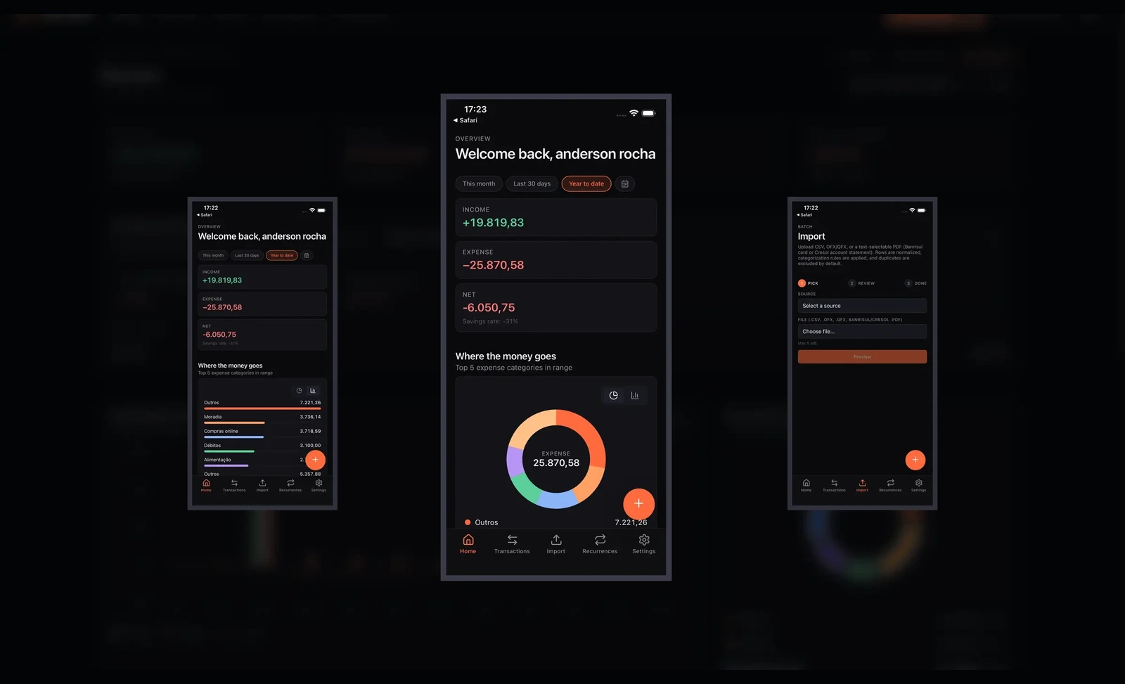 WIMM — interface screenshot